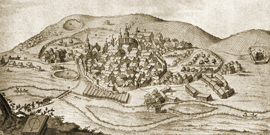 Salzungen 1704 (Graphik aus Junckers 