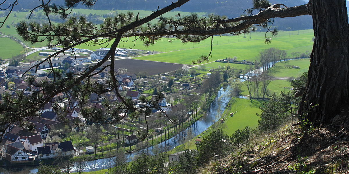 Blick vom Krayenberg auf Vachdorf (Foto: Manuela Hahnebach)
